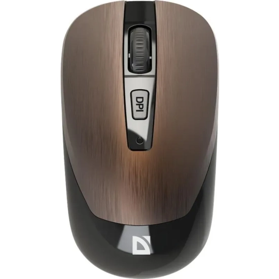 Mysz bezprzewodowa Defender WAVE MM-995 1600 DPI brązowa