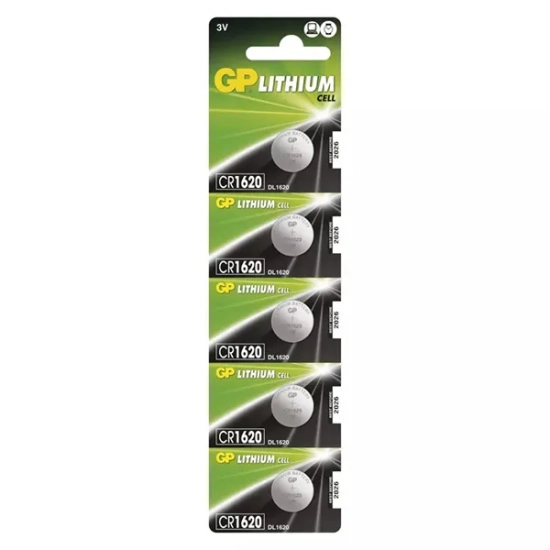 GP CR1620 bateria litowa 3 V, blister 5 szt., CR1620-U5