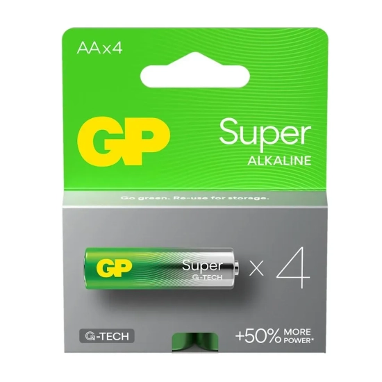 Baterie GP Super AA alkaliczne 4 szt. B01214