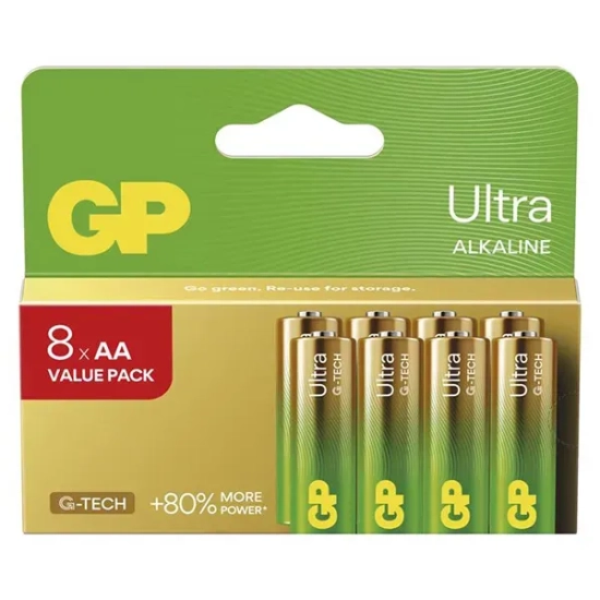 Baterie alkaliczne GP Ultra AA B02238 8 szt.