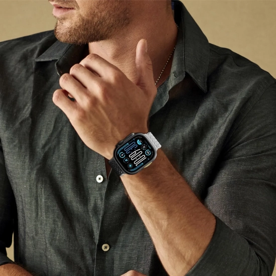 Zestaw 2 pasków do Apple Watch 45/46/49 mm Blend Band - szaro czarny /