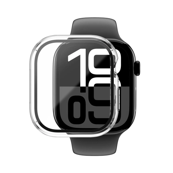 AmazingThing Etui ze szkłem hartowanym do Apple Watch 46mm Radix Glass