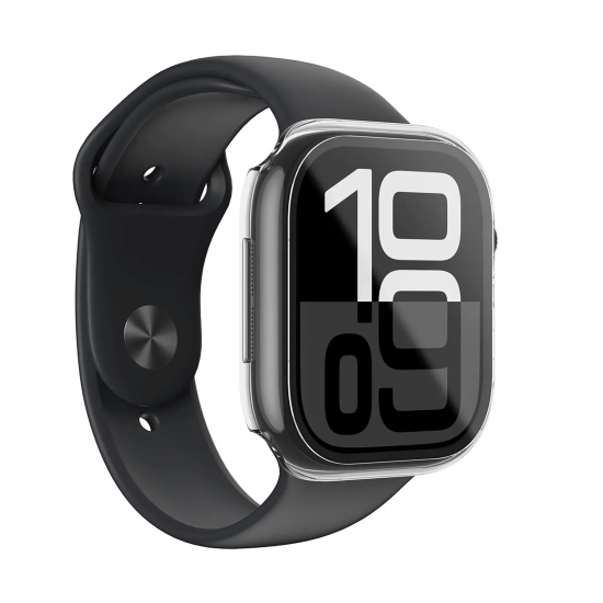 Etui ze szkłem hartowanym do Apple Watch 46mm Radix Glass - przezroczyste