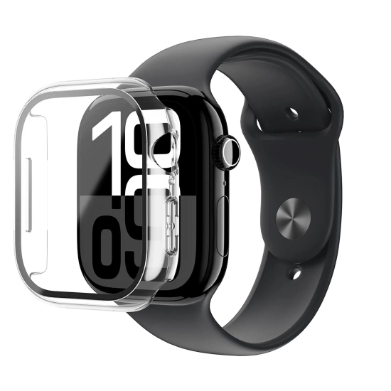 Etui ze szkłem hartowanym do Apple Watch 46mm Radix Glass - przezroczyste