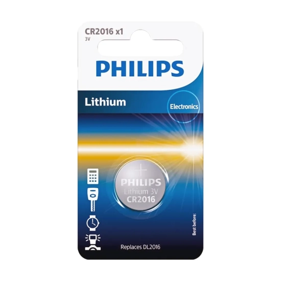 Bateria pastylkowa Philips CR2016/01B 3 V w blistrze.