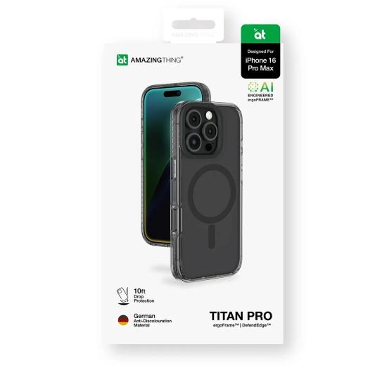 AmazingThing Etui silikonowe do iPhone 16 Pro Max Titan Pro Mag Case