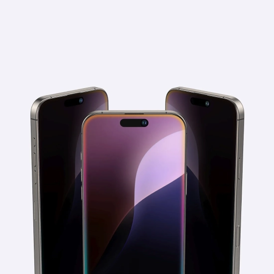 AmazingThing Szkło hartowane prywatyzujące do iPhone 16 Pro Max Titan
