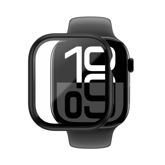 AmazingThing Etui ze szkłem hartowanym do Apple Watch 46mm Radix Glass