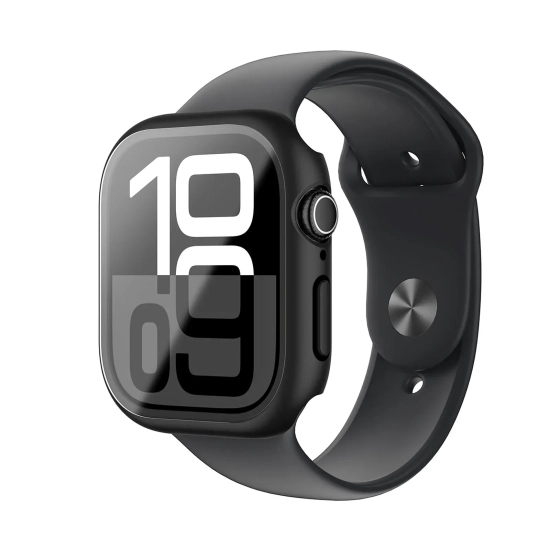 Etui ze szkłem hartowanym do Apple Watch 46mm Radix Glass - czarne