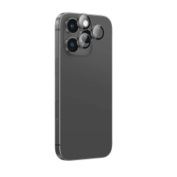AmazingThing Szkło hartowane z ramką na soczewki aparatu do iPhone 16 Pro