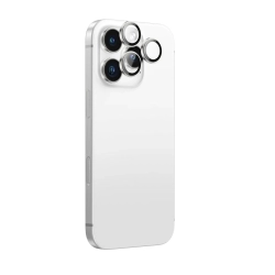 AmazingThing Szkło hartowane z ramką na soczewki aparatu do iPhone 16 Pro