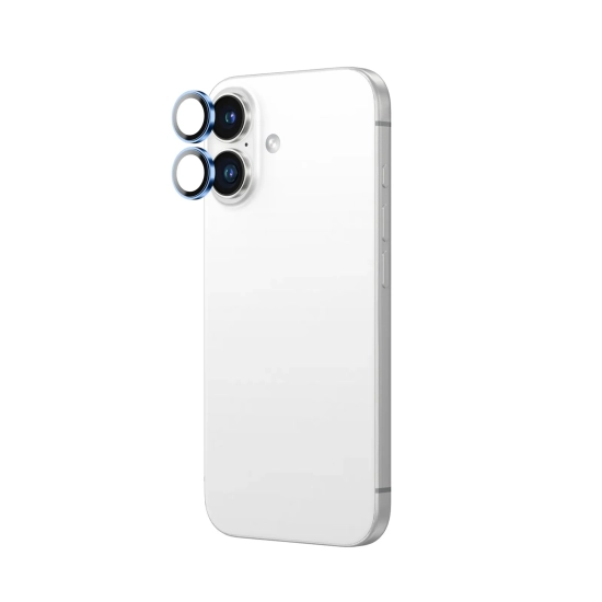 AmazingThing Szkło hartowane z ramką na soczewki aparatu do iPhone 16 / 16