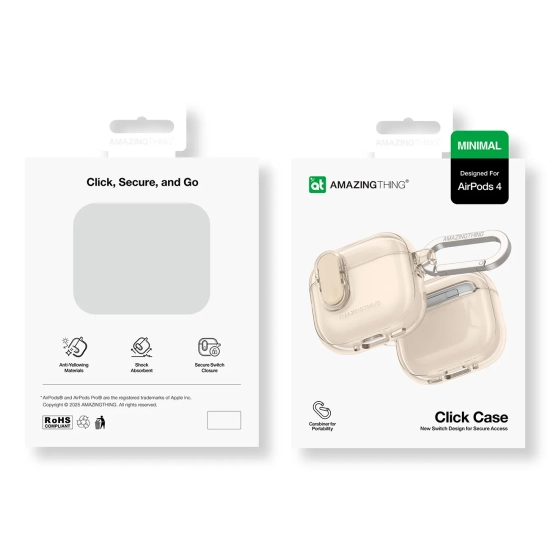 AmazingThing Etui ochronne do słuchawek AirPods 4 Minimal Case - pustynne