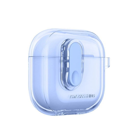 AmazingThing Etui pokrowiec do słuchawek AirPods 4 Minimal Case - niebieski