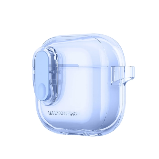 AmazingThing Etui pokrowiec do słuchawek AirPods 4 Minimal Case - niebieski