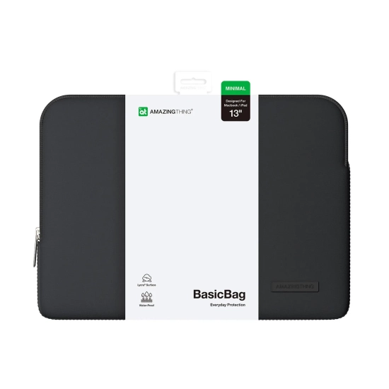 AmazingThing Torba na laptopa do MacBook Neo 13'' Minimal BasicBag - czarna
