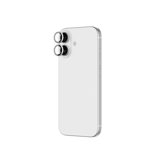 AmazingThing Szkło na aparat do iPhone 17 ze srebrną ramką aluminiową Lens