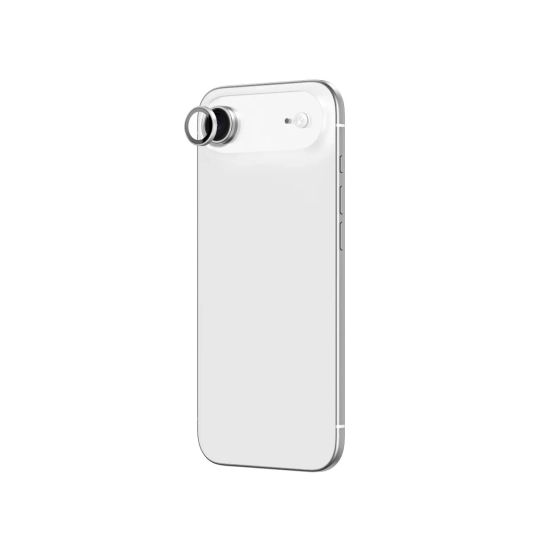 AmazingThing Szkło na aparat do iPhone 17 Air ze srebrną ramką aluminiową