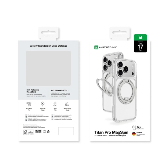 AmazingThing Etui pokrowiec na iPhone 17 Pro Titan Pro MagSpin MagSafe