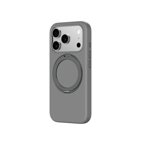 AmazingThing Etui pokrowiec z podstawką na iPhone 17 Pro Cloudie - szary