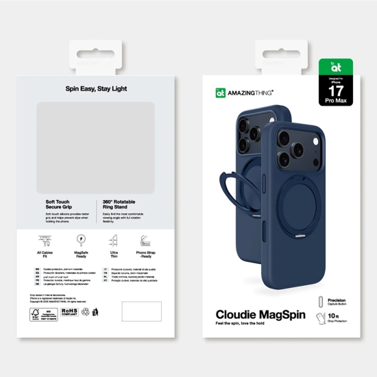 AmazingThing Etui pokrowiec na iPhone 17 Pro Max z podstawką Cloudie