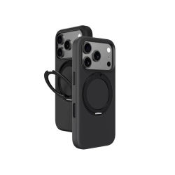 AmazingThing Etui pokrowiec na iPhone 17 Pro z podstawką Cloudie - czarne