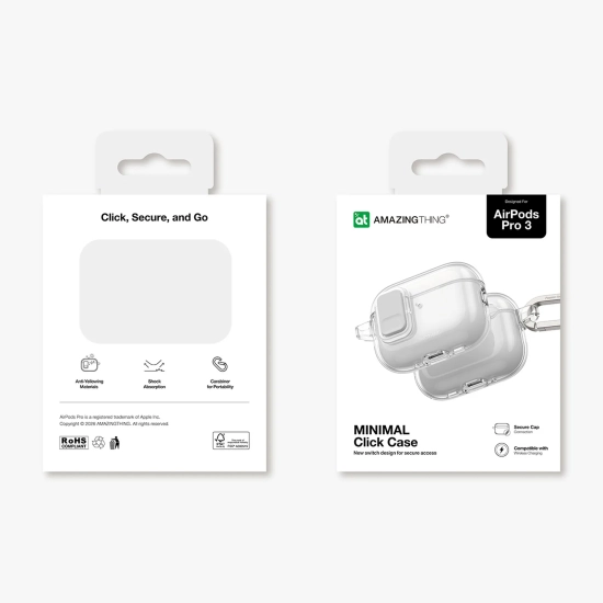 AmazingThing Etui do słuchawek AirPods Pro 3 Minimal Case - przezroczyste