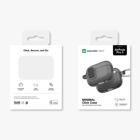AmazingThing Etui do słuchawek AirPods Pro 3 Minimal Case - czarne