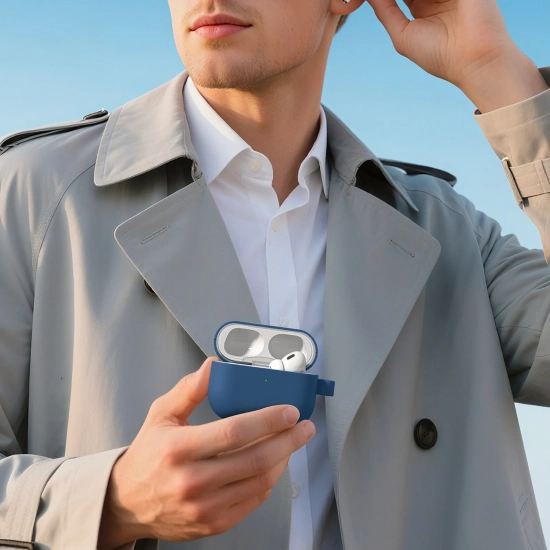 AmazingThing Etui ochronne na słuchawki AirPods Pro 3 Glamour - niebieskie