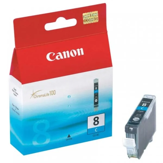 Oryginalny tusz Canon CLI-8 C 0621B001, cyjan, 13 ml, 490 stron