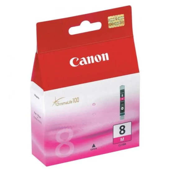 Oryginalny tusz Canon CLI-8 M 0622B001, magenta, 13 ml, 490 stron