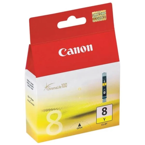 Oryginalny tusz Canon CLI-8 Y EOL 0623B001, żółty, 13 ml, 490 stron