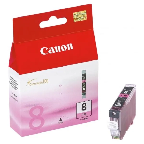 Oryginalny tusz Canon CLI-8 PM photo 0625B001, magenta, 13 ml, 450 stron