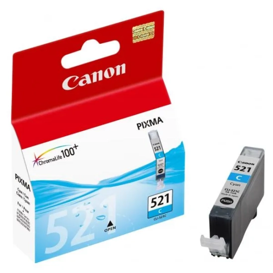 Oryginalny tusz Canon CLI-521 C 2934B001, cyjan, 9 ml, 505 stron
