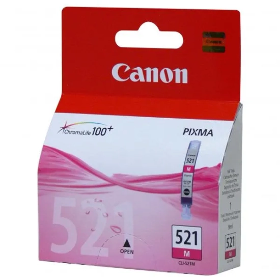 Oryginalny tusz Canon CLI-521 M 2935B001, magenta, 9 ml, 470 stron