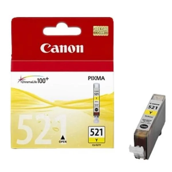 Oryginalny tusz Canon CLI-521 Y 2936B001, żółty, 9 ml, 505 stron