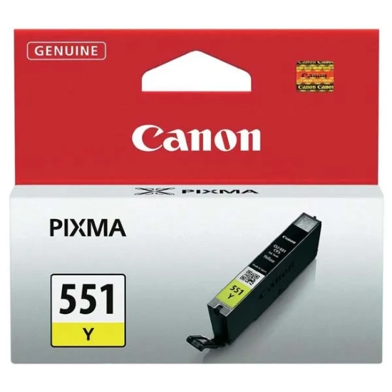 Oryginalny tusz Canon CLI-551 Y 6511B001, żółty, 7 ml