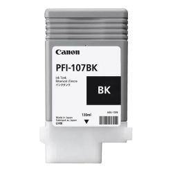Oryginalny tusz Canon PFI-107 BK 6705B001, czarny, 130 ml