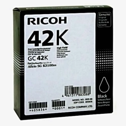 Oryginalny tusz Ricoh wkład żelowy 405836 GC 42K, czarny, 10 000 stron