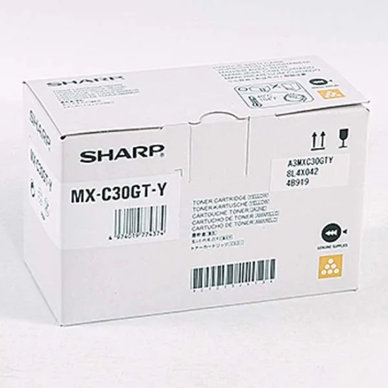 Oryginalny toner Sharp MXC30GTY, żółty, 6 000 stron