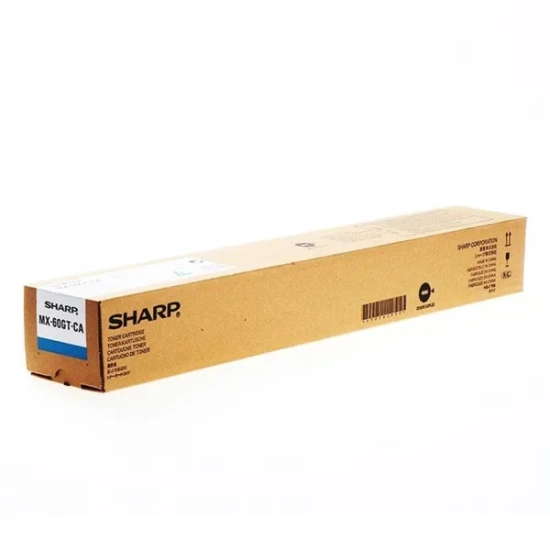 Oryginalny toner Sharp MX61GTCA, cyjan, 24 000 stron