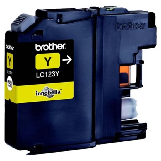 Oryginalny tusz Brother LC123Y, żółty, 600 stron