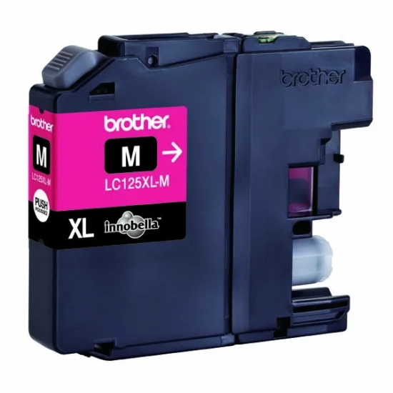 Oryginalny tusz Brother LC125XLM, magenta, 1 200 stron