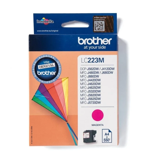 Oryginalny tusz Brother LC223M, magenta, 600 stron