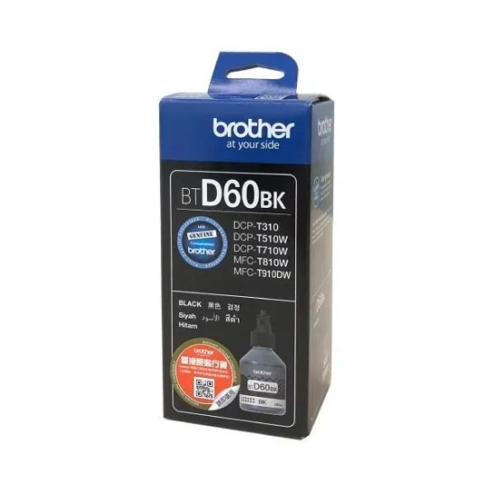Oryginalny tusz Brother BTD60BK, czarny, 108 ml, 6 500 stron
