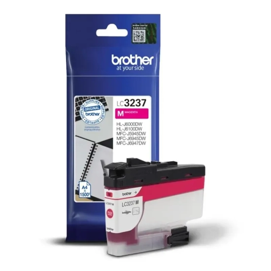 Oryginalny tusz Brother LC3237M, magenta, 1 500 stron