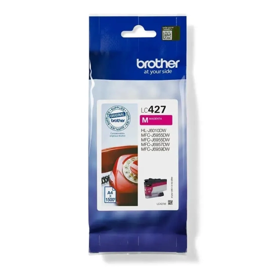 Oryginalny tusz Brother LC427M, magenta, 1 500 stron