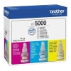 Oryginalny tusz Brother BT5000CLVAL, 3 × 5 000 stron
