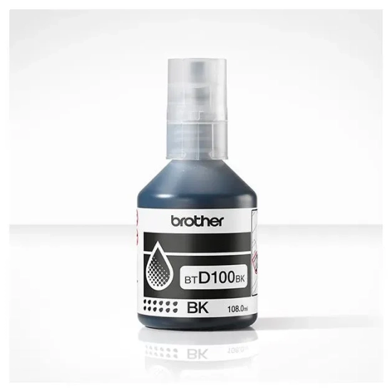 Oryginalny tusz Brother BTD100BK, czarny, 108 ml, 7 500 stron