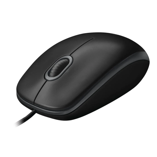 Mysz przewodowa komputerowa Logitech B100 biurowa oburęczna 910-003357